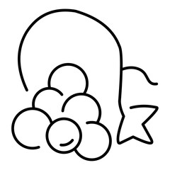 line vector fruit and vegetables