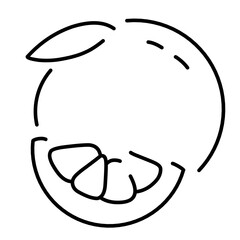 line vector fruit and vegetables