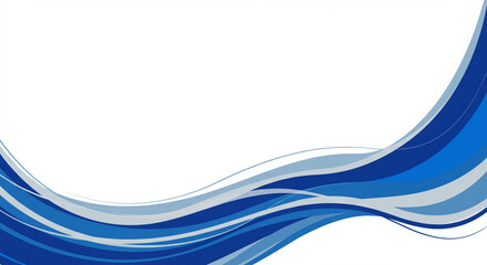 Fototapeta premium Abstract Blue Wave Background