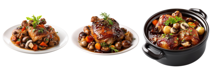 Savory chicken dishes with vegetables kitchen food photography indoor