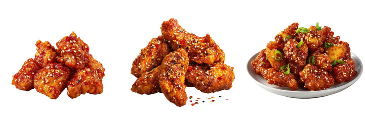 Indoor close-up of sizzling chicken wings a food photography delight