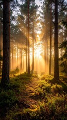 Fototapeta premium morning in the forest