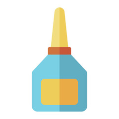 Glue bottle icon isolated on white background