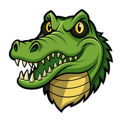 Obraz premium Saltwater Crocodile template Stock Vector