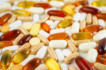 vitamin supplements capsules pill, softgel, fish oil, omega 3, vitamin E