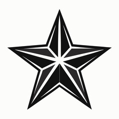 3d silver star