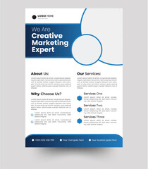 a bundle of 4 templates of different colors a4 flyer template, corporate business flyer template design set with blue, abstract business flyer and creative design. 