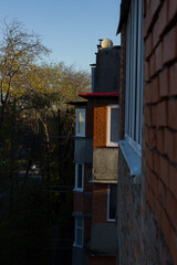 View from the window to the windows