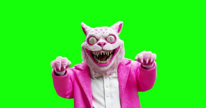 monster cat loop animation gif