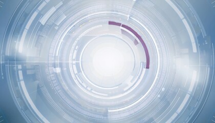 futuristic digital hud interface with concentric circles and glowing blue technology elements for sci fi design or ui concept