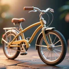 Fototapete old bicycle on a wooden background © Ryan