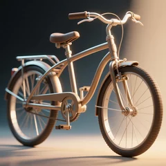 Fototapete vintage bicycle isolated on white © Ryan