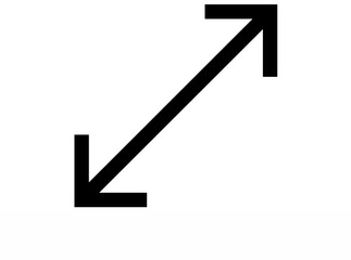 Black diagonal arrows point in opposite directions, symbolizing expansion and contraction on a...