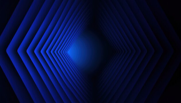  abstract blue concentric tunnel with gradient radial rings and dark center for tech branding or digital wallpaper use - Powered by Adobe