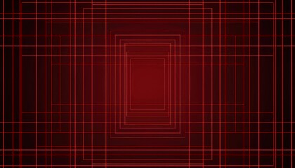 red geometric lines forming abstract grid pattern on dark background suitable for modern design, tech, and web layouts

