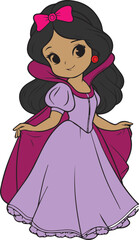 a cute doll, illustration vector art