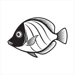 Vibrant Yellow Tang Fish in Tropical Waters