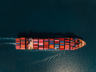 shipping logistic cargo container ship import export goods and distributing products to dealer and...