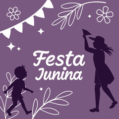 Festa Junina Instagram Post Design with Festive Mood