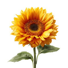 PNG Vibrant Sunflower Blossom A CloseUp of Natures Golden Jewel against transparent Background