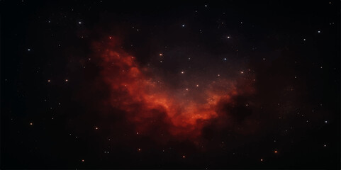 Abstract supernova explosion with glowing cosmic dust and gas clouds in a dark, fantasy space