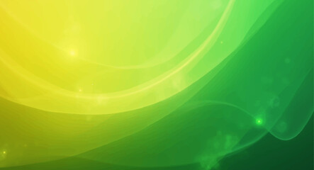 Abstract green background with flowing waves and light for a modern design wallpaper