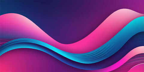 Colourful abstract background with flowing pink and purple wave lines, ideal for digital art and futuristic design concepts