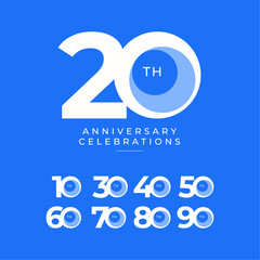 anniversary celebrations Logo Colletions Template
