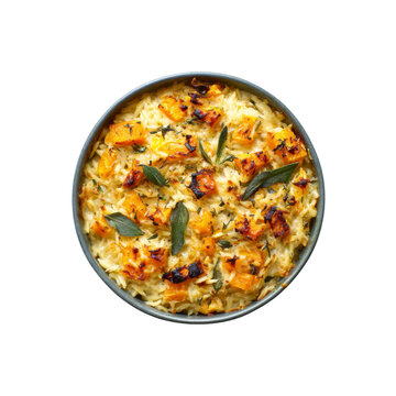 Delicious Roasted Butternut Squash and Orzo Casserole