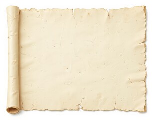 Una hoja de papiro blanco impoluto, con su superficie lisa e inmaculada, que invita al trazo de una pluma o al tacto de un pincel