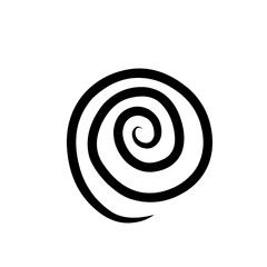 hand drawn spiral scribble icon