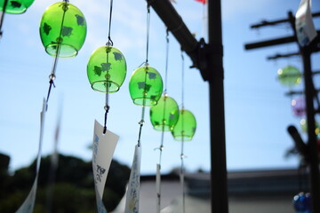 色ガラスの風鈴
