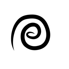 hand drawn spiral scribble icon
