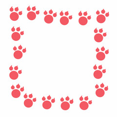 Cute Doodles Border Frame Hand Drawing