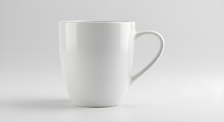 Fototapeta premium white cup on white background