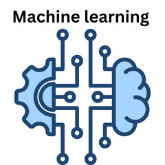 Artificial intelligence illustration showcasing machine learning and neural network technology concept design on transparent background