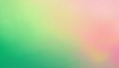 Obraz premium pastel gradient of light pink and green colors abstract horizontal background with noise effect