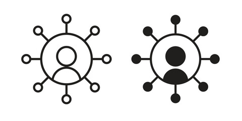 Affiliate marketing icon vector, Symbol, logo illustrations