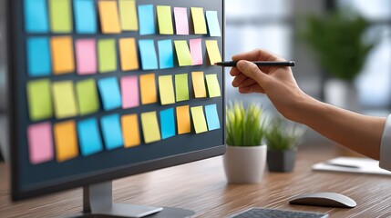 Transitioning sticky note collage to digital notepad a planner's guide to memo optimization in a modern workspace