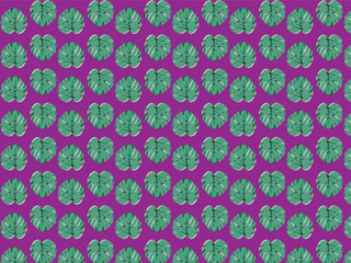 vector seamless pattern with leaf