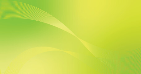 Abstract green gradient background with smooth waves
