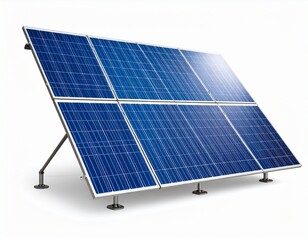 Solar panels blue grid