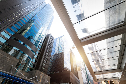 Grass canopy roof of office building