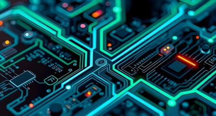 Fototapeta premium circuit board background