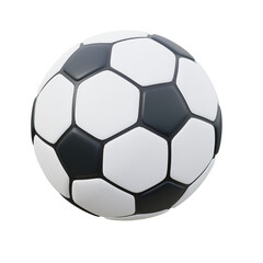 Fototapeta premium Black and white 3d icon Ball illustration