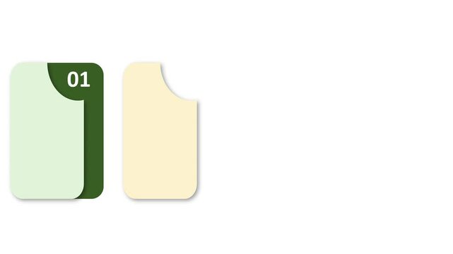 Professional 4-step animated infographic ideal for office use&mdash;perfect for reports, training, or presentations. Features clean visuals, clear workflow, and smooth, engaging transitions