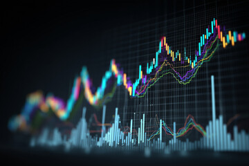 Fototapeta premium Stock market investment trading