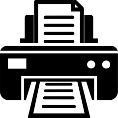 Printer with Document Icon