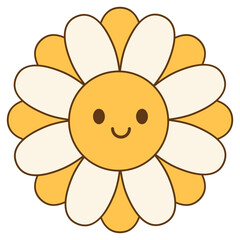 Groovy Flower Illustration