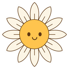 Groovy Flower Illustration